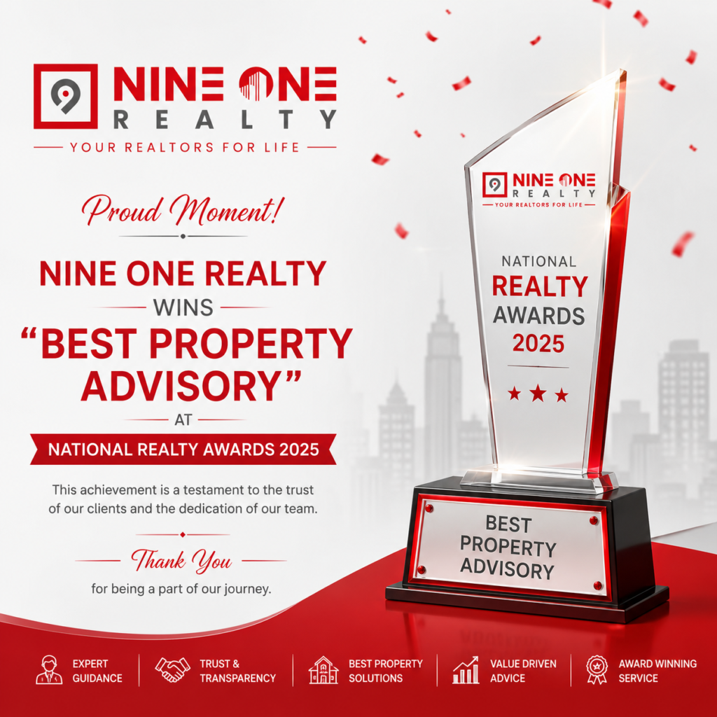 Nine One Realty Wins “Best Property Advisory” at National Realty Awards 2025
